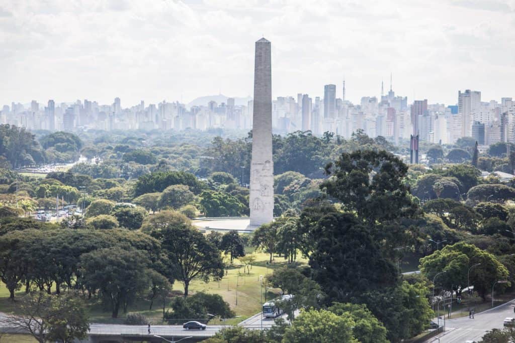 An obelisk in São Paulo's Parque Ibirapuera
