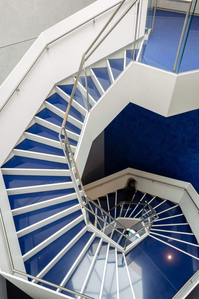 A hexagonal staircase