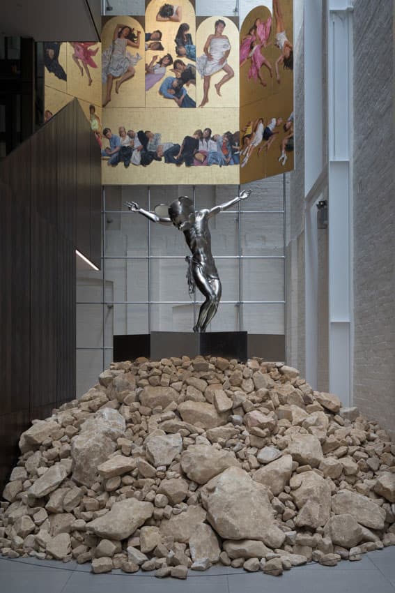 A modern art installation at a Sydney gallery