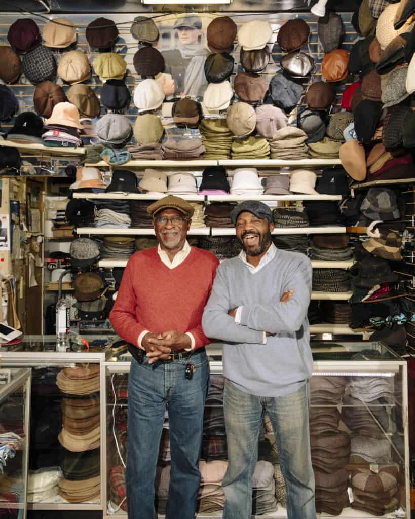 Two owners of a Newark hat shop