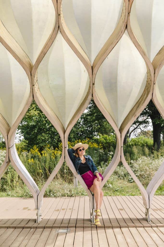 Studio Gang’s wooden pavilion at the Lincoln Park Zoo