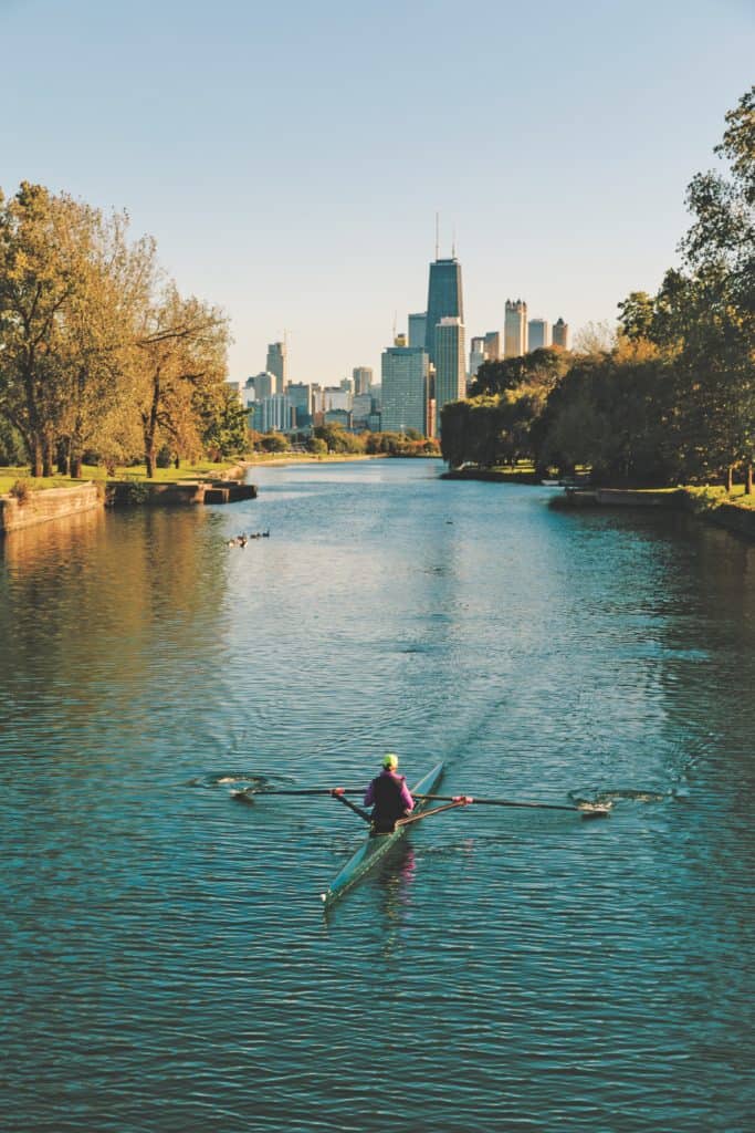 Kayaking the Lincoln Park Lagoon, Chicago