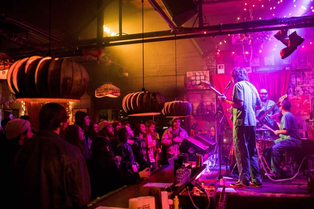 A band plays in a Charleston Club