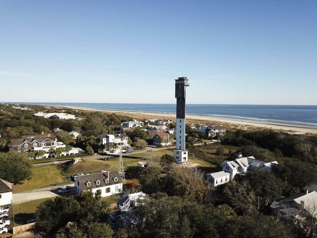 A tower by a beach at Sullivan's Island, South Carolina 