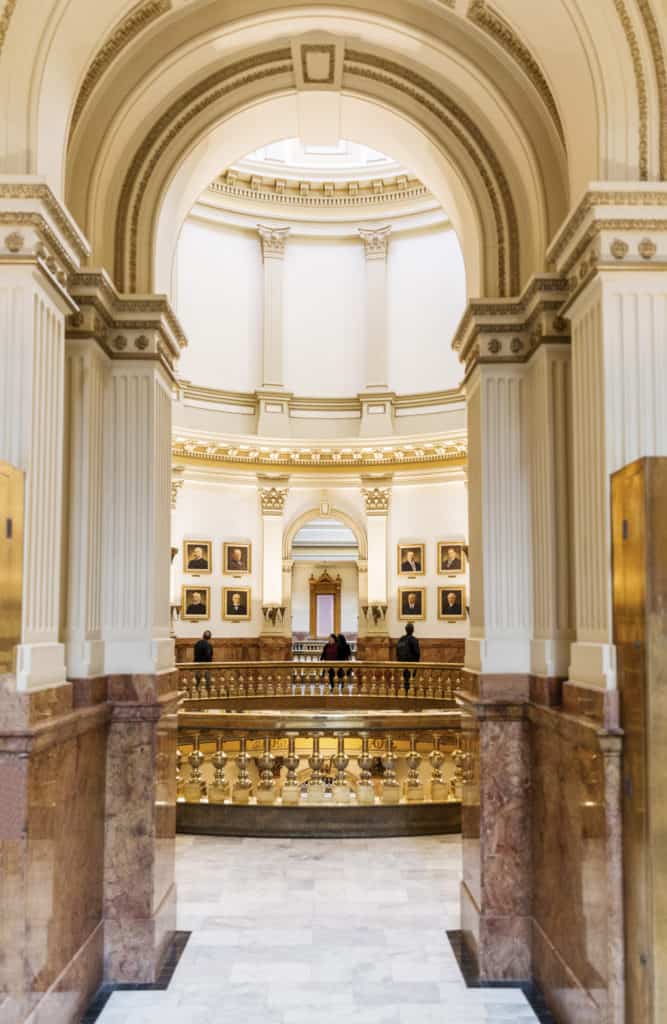 The rotunda of the Colorado State Capitol