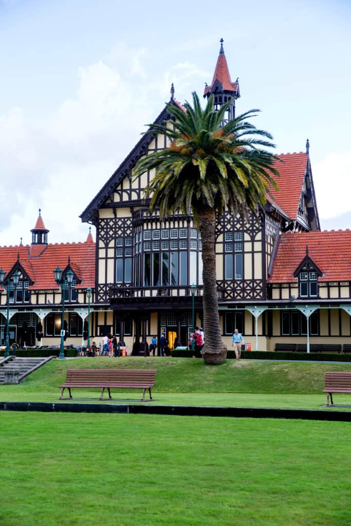 The Rotorua Museum in the city's old Bath House building