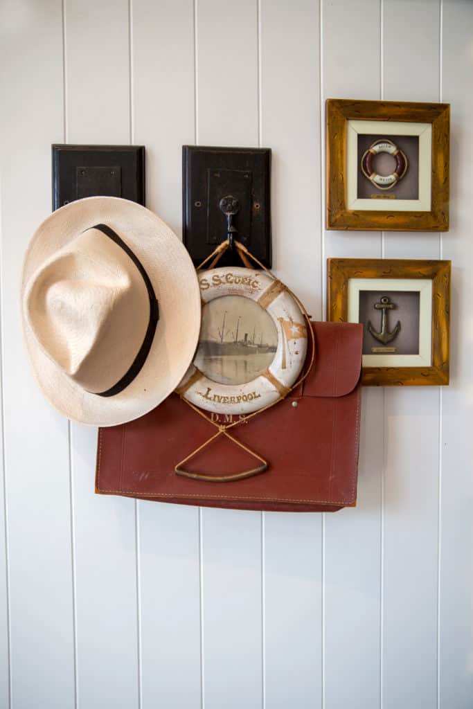 The nautical decor at the Boatshed