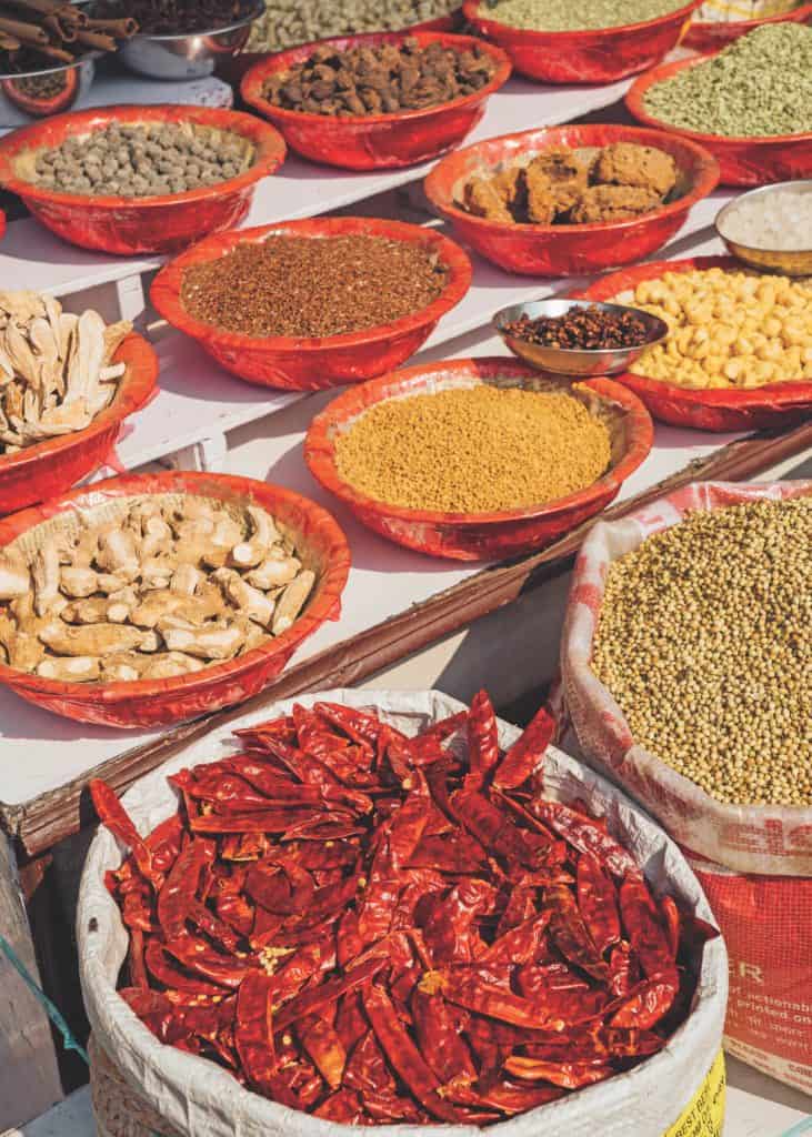 A Chandni Chowk spice market