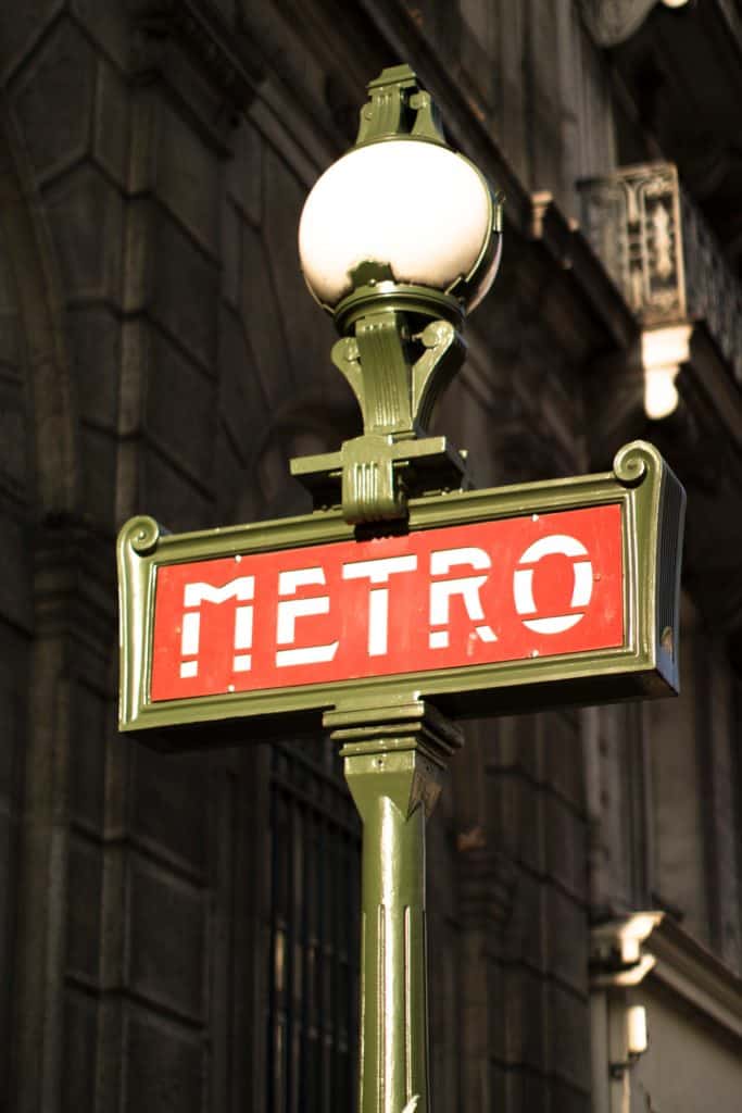 An iconic Metro sign
