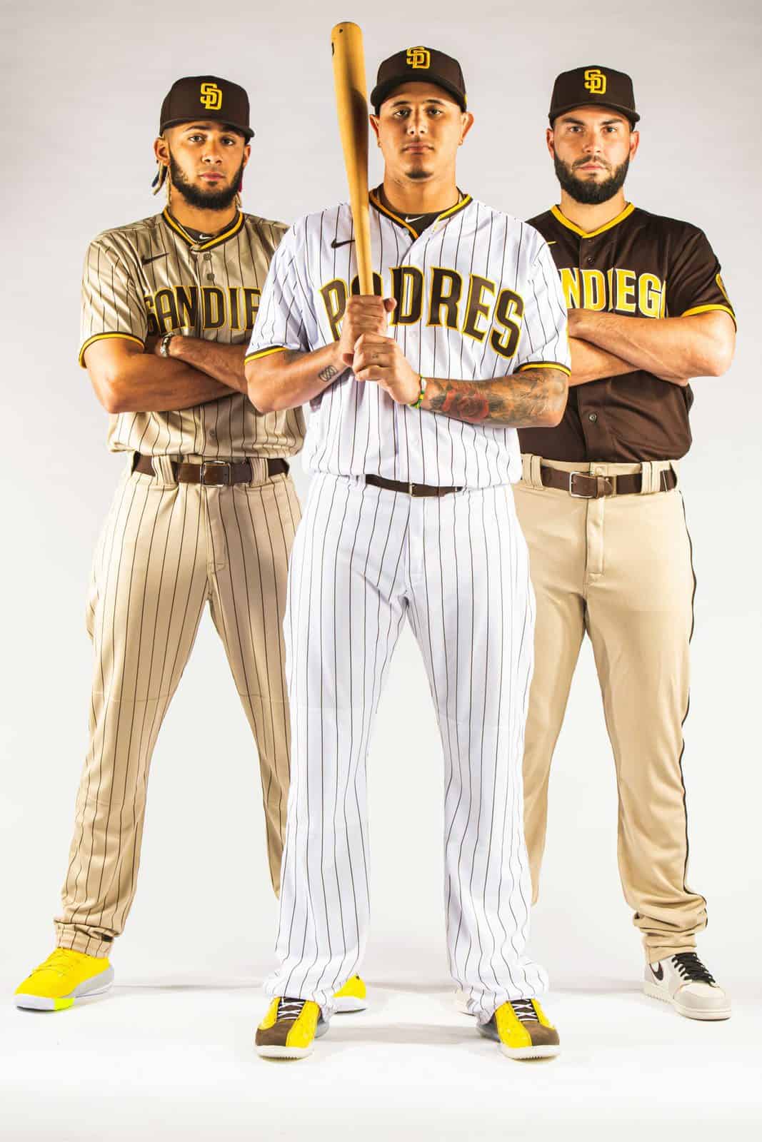 brown and yellow padres jersey