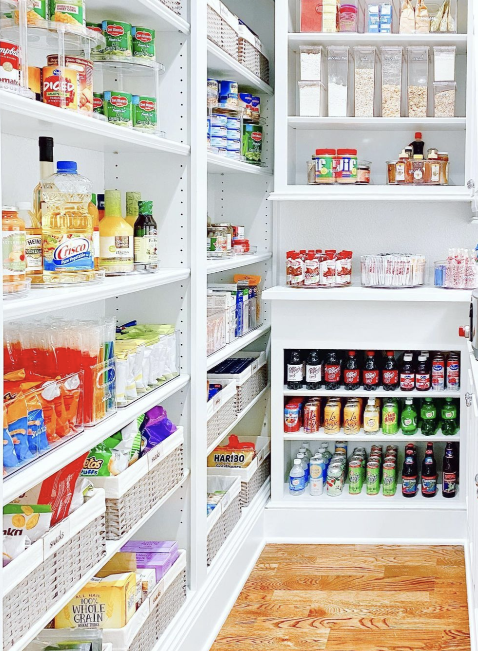 A well organized cupboard
